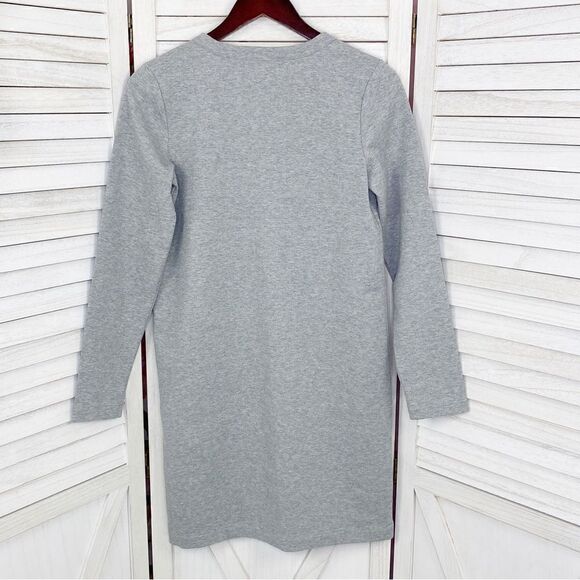 J. Crew Mercantile Sweatshirt Tunic Dress Gray XS - Picture 10 of 15